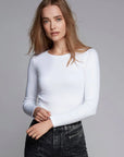 Long Sleeve Crew Neck Cotton Modal T-shirt