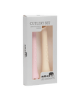 Giraffe Shaped Cutlery Set in Soft Pink