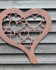 Large Rusty Metal Decorative Heart Garden Decoration