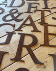 Classic Rusty Metal Letters 5" And 12" A-Z 0-9 Rustic Signs For The Home And Garden