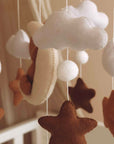 Handmade Sleeping Teddy baby mobile-10