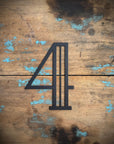 Black 5" or 12" Art Deco Metal Lettering A-Z 0-9