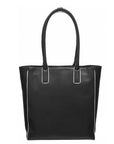 NEW Vegan Black Soft Leather Day Tote Bag