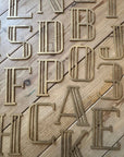 Gold Art Deco Metal Alphabet Letters – 5” or 12” Decorative Lettering A–Z