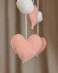 Handmade Little Hearts baby mobile-1
