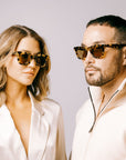 Classic Genderless Tortoiseshell Frame Sunglasses - Light Tan Lens & UV Protection by Reecy at brixbailey.com