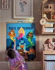 Paste The Mermaid Felt Play Board-Magical Sensory Dress up activity for kids | The Playmakers Co