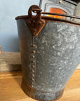 Galvanised Log Basket Carrier / Plant Pot / Christmas Tree Planter Patio Pail B