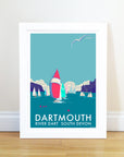Dartmouth Vintage Seaside Travel Poster Print