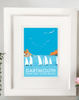 Dartmouth Festival Travel Poster and Seaside Print