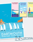 Dartmouth Festival Travel Poster and Seaside Print