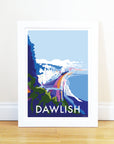 Vintage Seaside Travel Poster Dawlish