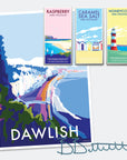 Dawlish Vintage Seaside Travel Poster
