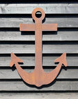 Large Rusty Metal Anchor Wall Decoration