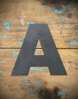12" and 5" Black Fat Font Metal Letters.