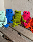 Fergus The Leggy Frog - Chunky Crochet Frog Plush – Soft Handmade Kawaii Frog Toy