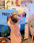 Paste The Mermaid Felt Play Board-Magical Sensory Dress up activity for kids | The Playmakers Co