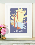 River Dart Trees Vintage Travel Poster Print