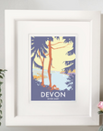 River Dart Trees Vintage Travel Poster Print