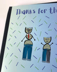 Thanks for the great genes science biology Father's Day card