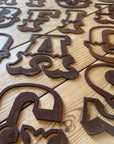 Rusty 5" Carnival Metal Letters A-Z