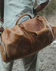 The Dagny Weekender | Large Leather Duffle Bag -