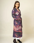 Luxury Amelia printed trench coat, stylish premium outerwear, best-selling trending fashion by Bethikal at brixbailey.com