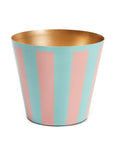 The Penny Planter in Pink and Blue Stripe