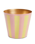 The Penny Planter in Pink and Yellow Stripe