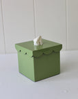 The Isabella Tissue Box in Green