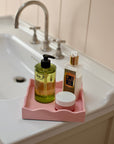 Square Allegra Tray in Pink