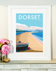 Dorset Seaside Poster Print