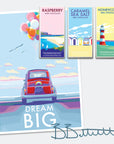 Dream Big Vintage Motivational Poster