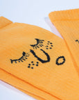Premium yellow smiley face socks, luxury cotton blend, simple and stylish, EU 37-42 UK 4-8 by Body and I at brixbailey.com