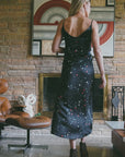 Andromeda Silk Dress in Galaxy