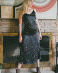 Andromeda Silk Dress in Galaxy