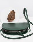 Crescent-Shaped Leather Clutch – Sleek, Versatile & Secure by Craftory at brixbailey.com