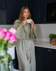 The Matcha Cloud Organic Cotton Robe: Long