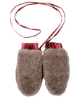 Adult Natural Wool Mittens / Gloves - Beige