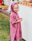 Short Sleeve Rabbit Poncho for Kids