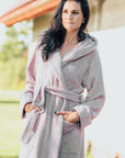 Unisex Hooded Bathrobe - Cotton Terry