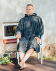 Bamboo Terry Poncho for Lounging and Drying Off