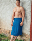 Cotton Terry Spa Wrap for Men
