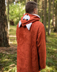 Bamboo Terry Poncho with Hood and Pockets