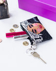 Black Velour Everyday Key Pouch