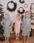 Toddler Bamboo Terry Hooded Poncho with Pockets