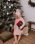 Toddler Bamboo Terry Hooded Poncho with Pockets