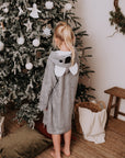 Toddler Bamboo Terry Hooded Poncho with Pockets