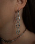 Revenant Chain Hoop Earrings