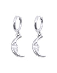 Man in the Moon Hoop Earrings